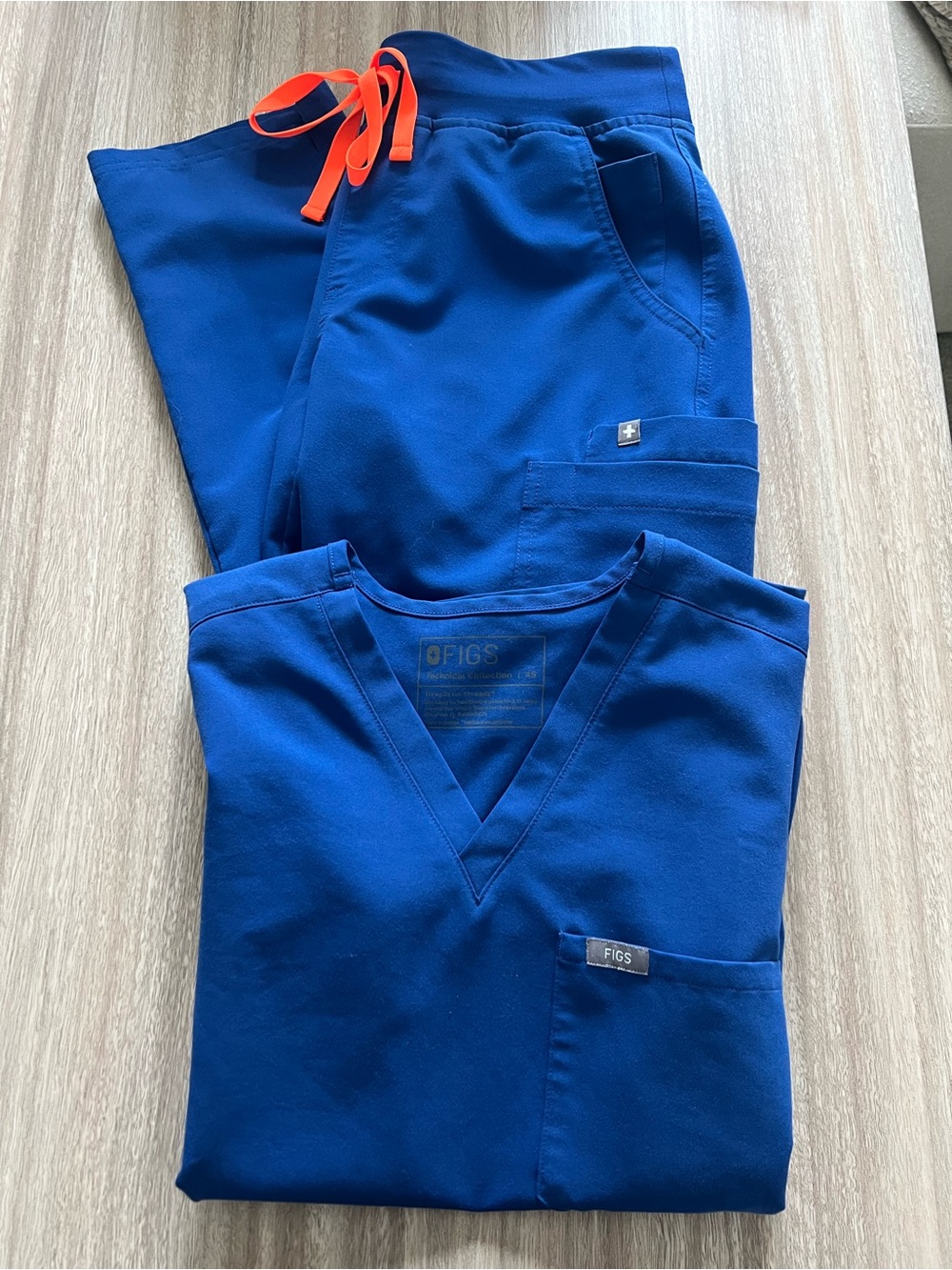 Figs Winning Blue Scrub Set. EUC.